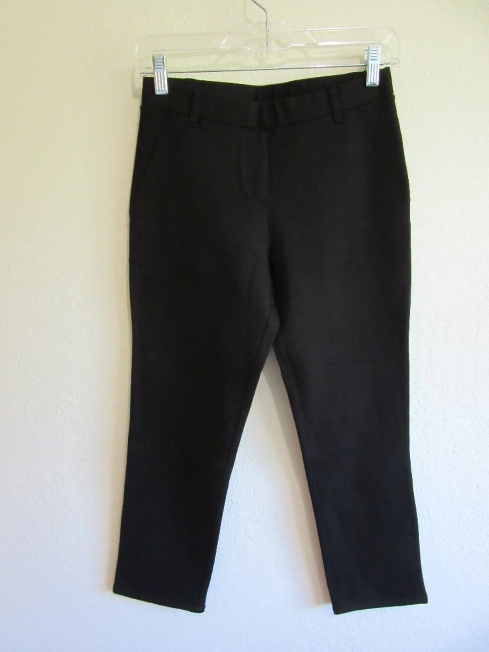 QUINCE Black Ultra-Stretch Ponte Straight Leg SP Pants NWT
